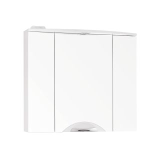 Зеркальный шкаф Style Line ЛС-000010036  "Жасмин 2 800/С", Люкс белый